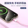 Cable de datos de carga rápida de silicona de suministro directo transfronterizo, apto para Apple iPhone, carga rápida Huawei y cable de datos Xiaomi