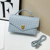 Bolso de Mano de Lujo Accesible de Alta Gama Bolso Tejido a Mano de Cuero Genuino 2025 Nuevo Bolso Satchel de Moda Bolso de Noche Bolso Cuadrado Pequeño de Piel de Vaca