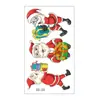 Nuevo Pegatina de Tatuaje Navideño Set de Pegatinas de Tatuaje Impermeables de Dibujos Animados para Niños Pegatina de Cara de Santa Soporte