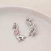 Nuevo Colgante de Aleación Galvanizado Pequeño Fresco Luna Tulipán Cruz DIY Accesorios de Joyería Pulsera Collar W