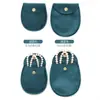 Bolsa Ovalada de Terciopelo para Joyería, Bolsita Sedosa para Anillos, Pendientes, Studs, Collares, Bolsa de Empaque para Joyería con Hebilla Dorada, Superficie de Terciopelo Sedoso