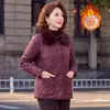 Jaqueta de Algodão Moda Inverno 2026 para Mães de Meia-idade e Idosas, Novo Estilo Chinês, Estilo Nacional, Casual, Tamanho Grande, Acolchoada, Quente, Versátil, Casaco de Algodão