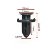 Apto para Honda Mitsubishi Lotus Great Wall Mazda General Motors Hebilla de Fijación de Remache de Empuje para Parachoques