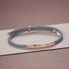 Pulsera de Pareja Mobius Plata Esterlina Diseño Nicho Conmemorativo Sensación Cuerda de Mano Amor Ins Regalo Día de la Gente Joyería