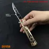 Arma de Pulo de Anime Naruto Naruto Sasuke Espada Faisão da Grama Faca Dobrável Modelo Não Cortado Metal