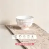 Tigelas e Pratos de Arroz Cerâmicos para Uso Doméstico, Cor Esmaltada de Alta Qualidade, Novo Estilo Chinês Porcelana Óssea Tigelas para Macarrão, Pratos de Peixe, Conjunto de Louças