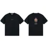 Camiseta Pesada Stone 260g com Estampa de Bússola com Logo, Caimento Solto, Estilo Tendência para Casal, Manga Curta, Unissex