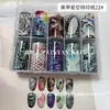 Nuevo Papel Calcomanía para Arte de Uñas Japonés Mariposas Flores Letras en Inglés Periódico Cielo Estrellado Pegatinas 10 Estilos Cada Caja Papel Impreso