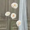 Novas flores artificiais de rosa bolha com 4 cabeças para casamentos, decoração de salão de casamento, flores para corredor, decoração de hotel e casa flores artificiais