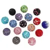 Bolas de Diamante Acrílico Personalizadas de Fábrica con Cuentas de Resina Coloridas para Joyería de Industria Pesada, Cuentas Sueltas, Accesorios para Cadena de Teléfono Móvil DIY, Joyería Totalmente Diamantada