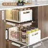 ¡Guau, estante de almacenamiento extraíble multifuncional para uso doméstico, organizador de condimentos para cocina, almacenamiento en gabinetes profundos, canasta extraíble para el interior del gabinete, venta al por mayor