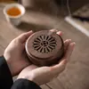 Quemador de Incienso Portátil de Madera Maciza de Nogal Negro Estilo Chino para Uso en Interiores, Adecuado para Árbol de Sándalo, Sándalo y Difusor de Aroma para Ceremonia de Té, Caja Decorativa de Madera