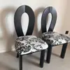 Cadeira de jantar de madeira maciça retrô francesa cadeira com encosto para casa cadeira estilo wabi-sabi medieval mesa e cadeira simples de luxo leve para hotel restaurante