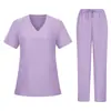 Uniformes Médicos Personalizados Hechos de Tela Médica Mate en Colores Sólidos para Hospitales de Cirugía Plástica, Diseños de Uniformes Quirúrgicos en Lotes Pequeños
