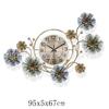 Reloj Creativo de Estilo Chino Nuevo Reloj para Sala de Estar Comedor Reloj de Pared de Lujo Ligero Decoración Reloj de Pared Arte Hoja de Ginkgo Reloj de Pared Atmosférico