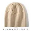 Gorro de cachemira con pliegues 2026 Otoño/Invierno Nuevo para Mujer de Alta Gama Color Sólido Cálido para Exteriores Moda Casual Gorro de Punto