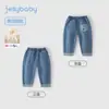 Jeans Infantiles Jellybaby 2026 Otoño Nuevo Estilo Pantalones para Niños Pantalones para Niñas de 5 Años Ropa de Otoño para Niños