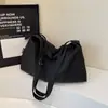 Bolsa de Lona para Mujer, Bolso Cruzado Estilo Coreano Estilo Perezoso, Gran Capacidad para Viajes Casual Versátil Almacenamiento Hombro Deportivo Bolso Mensajero