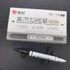 Caneta Marcadora, Caneta de Contorno, Caneta para Embalagem de Logística, Caneta Pequena de Ponta Dupla, Marca-Texto Artístico para Estudantes, Caneta Marcadora à Base de Óleo com Ponta Grande