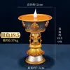 Suporte de Lâmpada de Manteiga Eletrônica Xizang Lâmpada LED Plug-in Recarregável Lâmpada de Buda Doméstica Lâmpada de Oferenda Oito Símbolos Auspiciosos Suporte de Vela para Lâmpada de Buda
