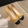 Zapatos suaves de noche estilo francés de una sola capa para mujer, otoño 2024, planos, suaves, informales, sin cordones, para embarazadas.