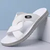 2026 Cruzamento de Fronteira Tamanho Grande Verão Novos Sandálias Sapatos de Praia Solado Macio Antiderrapante Resistente ao Desgaste Modernos Casuais Versáteis Sapatos Masculinos