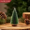 Enfeites de Decoração de Natal Escritório Cedro Mesa de Chá Sentido de Alto Padrão Paisagismo Neve Artificial DIY Arranjo de Paisagem em Miniatura