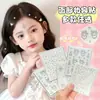 Pegatinas de Diamantes de Imitación de Princesa para Maquillaje Facial Infantil y Decoración de Escenario para Niñas Vienen con Adhesivo