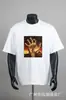 2026 Verão Unissex Cort Alcatraz Caimento Solto Camiseta Manga Curta Masculina Logo Carta Camiseta Jovem Casual Manga Curta