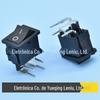 Interruptor de 4 Pinos com Pé Curvado em Forma de Barco Kcd1-104 Interruptor Basculante de 4 Pinos com Pé Curvado 15*21mm Interruptor de 4 Pinos com Pé Curvado