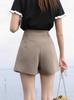 Shorts de Traje para Mujer Verano 2025 Nuevos Sueltos de Cintura Alta Corte A Blanco Modernos Ins Ropa Exterior Delgado Casual Pantalones de Pierna Ancha