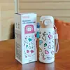 Taza Térmica de Acero Inoxidable para Doble Bebida con Dibujos, Vacío, Taza Infantil con Popote, Stitch Taza para Doble Bebida, Mickey Taza de Agua para Estudiante