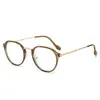 Gafas Redondas Retro para Hombres y Mujeres Estudiantes, Influencer de Tiktok, Poligonales Anti-Luz Azul, Se Pueden Personalizar para Lentes Graduados, Venta al por Mayor Tr