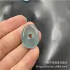 Collar con colgante de Buda de ágata de hielo azul cielo de alta calidad con cierre auspicioso y charm de flor de loto