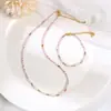 Pulseira Colorida Quadrada com Pó de Açúcar, Zircônia e Pérola de Água Doce, Design Original Versátil de Luxo Leve, Venda Quente Transfronteiriça