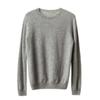Suéter de cachemira para mujer 100% cachemira pura otoño e invierno Nuevo jersey de punto de manga larga con cuello redondo plano