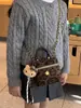 Moda Otoño e Invierno Estampado de Leopardo Bolso Cuadrado Pequeño Bolso de Hombro Único Cruzado para Niñas Mini Elegante Exquisito Accesorio de Viaje Bolso para Labiales