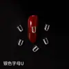 Nova Lz Personalizada 26 Letras Liga de Metal Joias Estilo Japonês Celebridade da Internet Prata Nail Art Cristais Strass