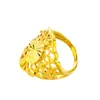 Atacado Vietnã Shajin Moeda Euro Moda Anel Feminino Carro Flor Corte de Flor Rosto Grande Anel Vazado Anel Étnico