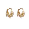 Pendientes para Mujer Lujo Ligero Gama Alta Moda Hebilla de Oreja Simple Venta al por Mayor Nicho Delicados Pendientes de Gama Alta Accesorios de Joyería Elegantes