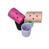 Fábrica de origen nuevo juego de tazas de EVA con agujero multicolor opcional lavable diariamente anti-quemaduras no adherente no deformación