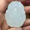 Colgante de Jade Blanco Afgano Natural de Dragón y Fénix Guanyin Buda, Artículos de Jade de Zona Turística, Artículos de Jade de Vendedor Ambulante, Venta al por Mayor de Colgantes de Jade