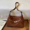 Decoración de Cinturón Retro Transfronteriza Bolso de Mujer 2026 Nuevo Estilo Moda Versátil Simple Gran Capacidad para Viajes al Trabajo Bolso de Hombro Único Cruzado