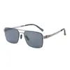 Novos Óculos de Sol de Nylon Masculino Armação Quadrada de Metal Óculos de Sol para Dirigir Óculos de Sol Masculino de Nylon Resistente