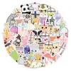 50 Pzas ins sabor bebida animal lindo bubble tea caricatura graffiti pegatinas para computadora equipaje pegatinas al por mayor