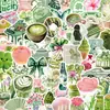 100 Pegatinas de Chica Matcha de la Suerte Rosa-Verde. Exquisitos Pegatinas para Diario. Pegatinas Decorativas para Diario y Teléfono DIY