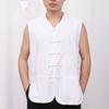Hebilla Tradicional Tela Gruesa Vieja Chaleco Tang para Hombre y Chaleco para Verano Sudadera para Hombre Mayor Estilo Chino Chaleco Estilo Chino