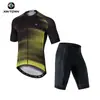 Ropa de Ciclismo de Verano Xintown Nuevo Maillot y Pantalones de Ciclismo Set Corto Lobo Nieve Pico Verano Maillot Corto de Ciclismo para Hombre