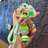 Llavero Colgante Auténtico Muñeco Pequeño Demonio Langlangshan Pareja Cerdo de Peluche Demonio Llavero Mochila Escolar Colgante Pequeño