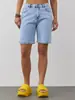 Fábrica de Shorts Jeans Estampados Estilo Europeu e Americano Curto Transfronteiriço Customização em Pequenos Lotes